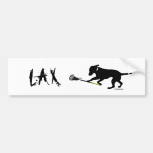 Adesivo Para Carro Laboratório preto que joga o Lacrosse