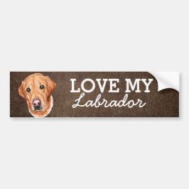 Adesivo Para Carro Labrador Bumper Sticker