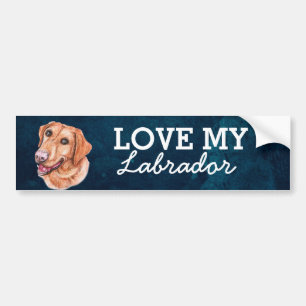 Adesivo Para Carro Labrador Bumper Sticker