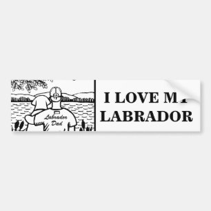 Adesivo Para Carro Labrador e pai