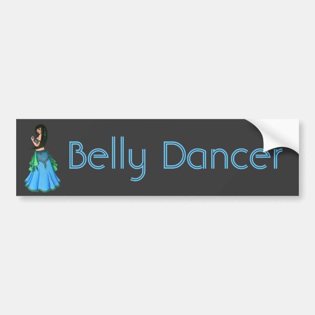 Adesivo Para Carro Lacy Belly Dancer Bumper Sticker (Frente)