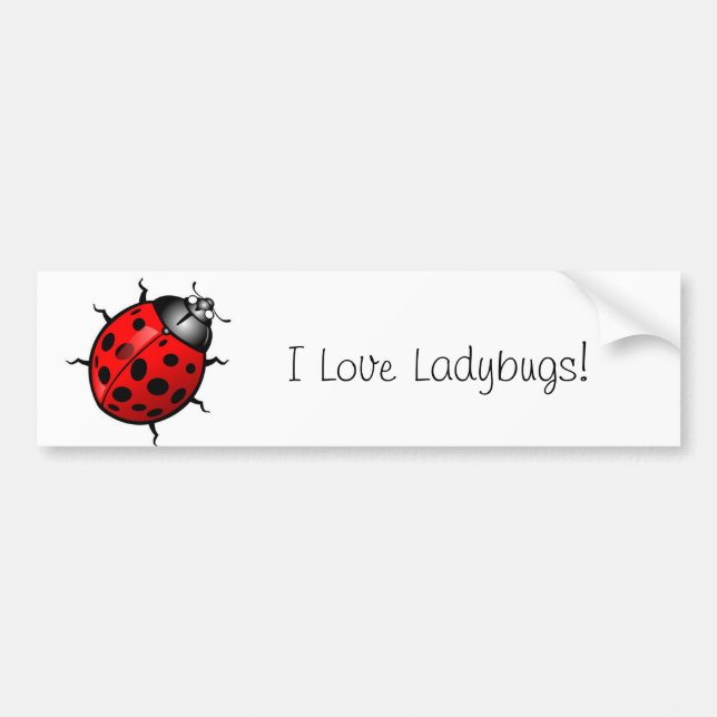 Adesivo Para Carro Ladybug Bumper Sticker (Frente)