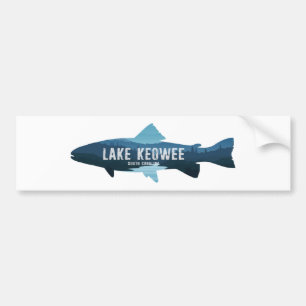 Adesivo Para Carro Lago Keowee South Carolina Peixes