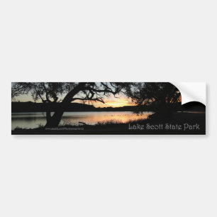 Adesivo Para Carro Lago Scott State Park Kansas Sunset Bumper Sticker