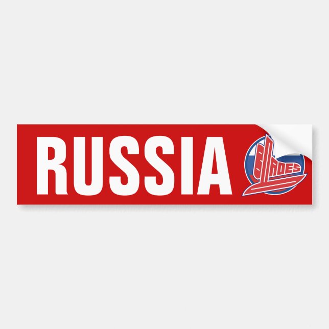 Adesivo Para Carro Lâminas de Rússia (Frente)