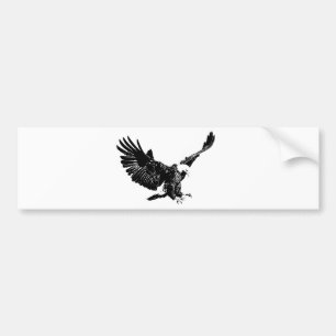 Adesivo Para Carro Landing Eagle Silhouette