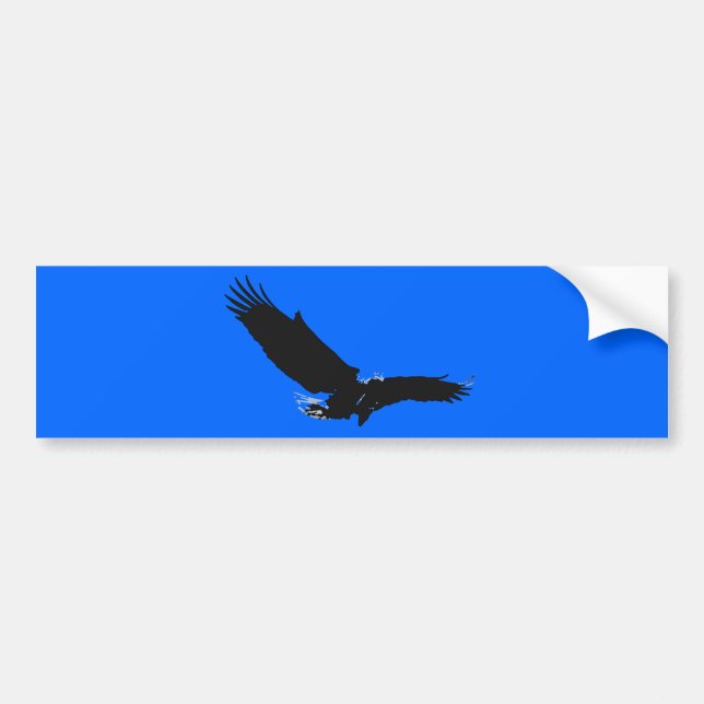 Adesivo Para Carro Landing Eagle Silhouette (Frente)