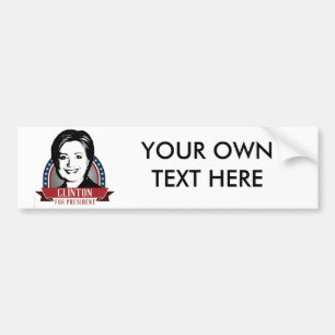 ADESIVO PARA CARRO LANTEJOULA DE HILLARY CLINTON 2016 - .PNG