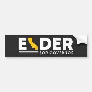 Adesivo Para Carro Larry Elder para o Governador da Califórnia