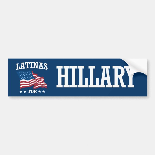 ADESIVO PARA CARRO LATINAS PARA HILLARY (Frente)