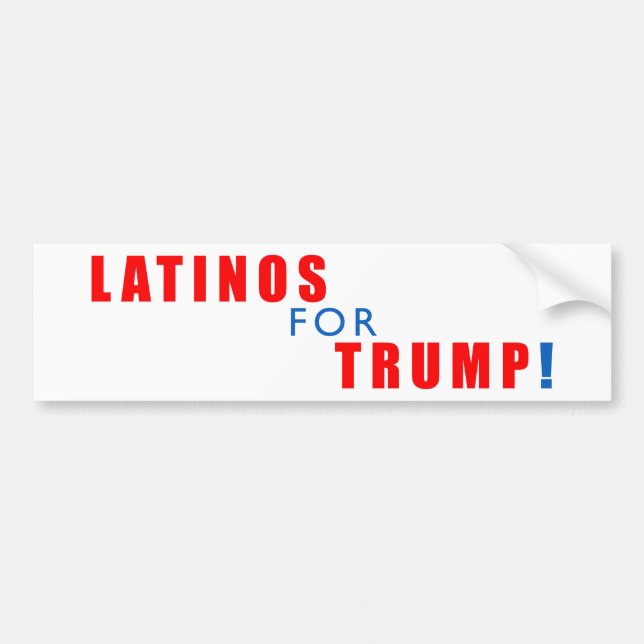 Adesivo Para Carro Latinos para Donald Trump (Frente)
