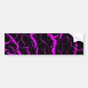 Adesivo Para Carro Lava de espaço rachada - Rosa