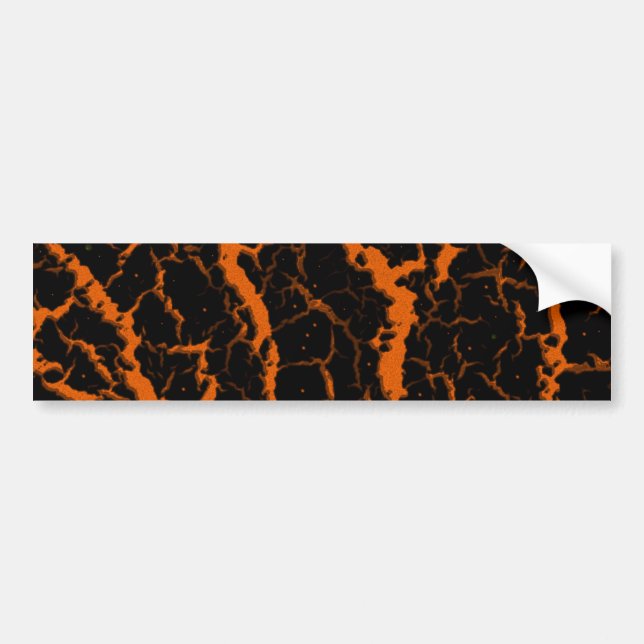 Adesivo Para Carro Lava do Espaço Cracking - Laranja (Frente)