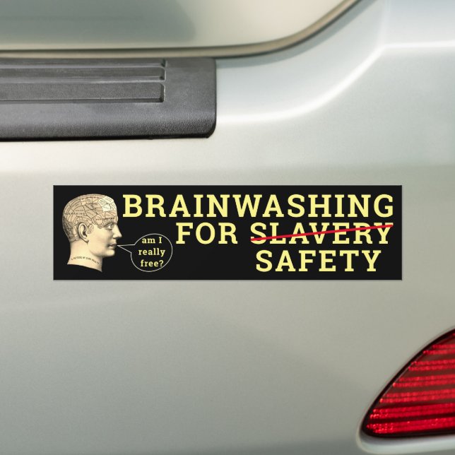 Adesivo Para Carro Lavagem cerebral (No carro)