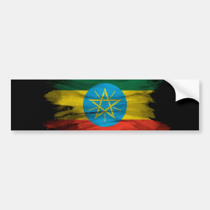 Adesivo Para Carro Lave de pincel da Etiópia, bandeira nacional