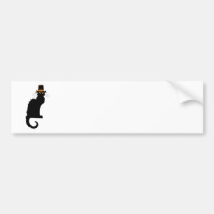 Adesivo Para Carro Le Chat Noir Thanksdando Pilgrim Hat