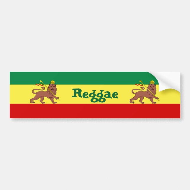 Adesivo Para Carro Leão da reggae de Rasta de Judah (Frente)