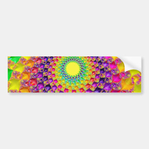 Adesivo Para Carro Legal Trippy Hippie Psychedelic Abstrato Fractal