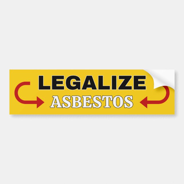 Adesivo Para Carro Legalizar o amianto (Frente)