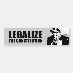 Adesivo Para Carro Legalize a constituição