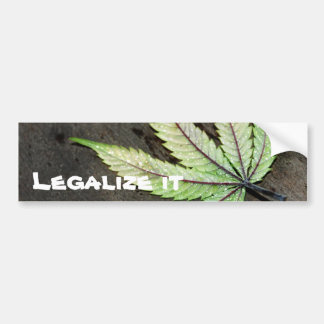 Adesivo Para Carro Legalize a etiqueta do -Pára-choque