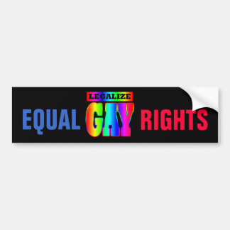 ADESIVO PARA CARRO LEGALIZE DIREITOS IGUAIS DO GAY