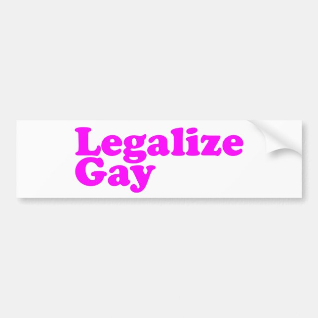 Adesivo Para Carro Legalize o rosa do gay (Frente)