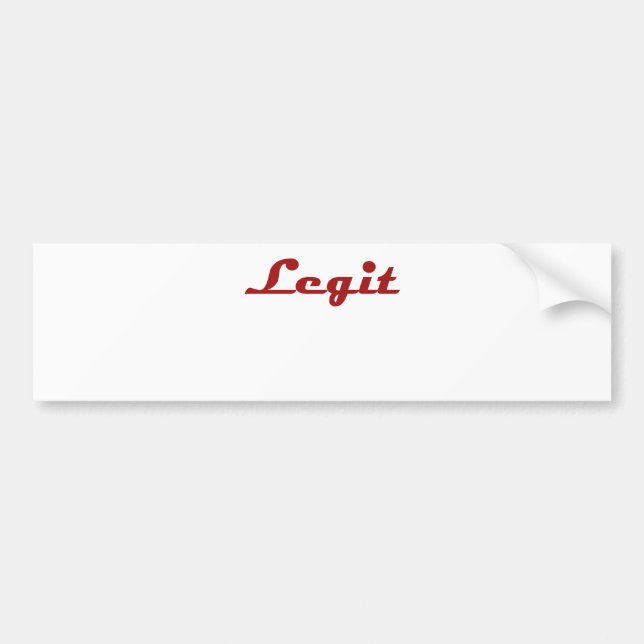 Adesivo Para Carro Legit (Frente)