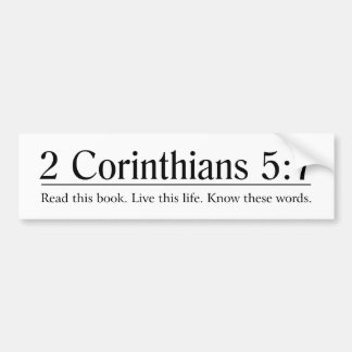 Adesivo Para Carro Leia o 5:7 dos Corinthians da bíblia 2
