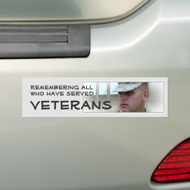 Adesivo Para Carro Lembrando Todos Os Que Serviram Vet Bumper Sticker (No carro)