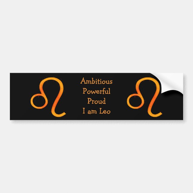 Adesivo Para Carro Leo Bumper Sticker (Frente)