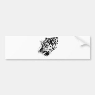 Adesivo Para Carro Leopardo Negro E Branco