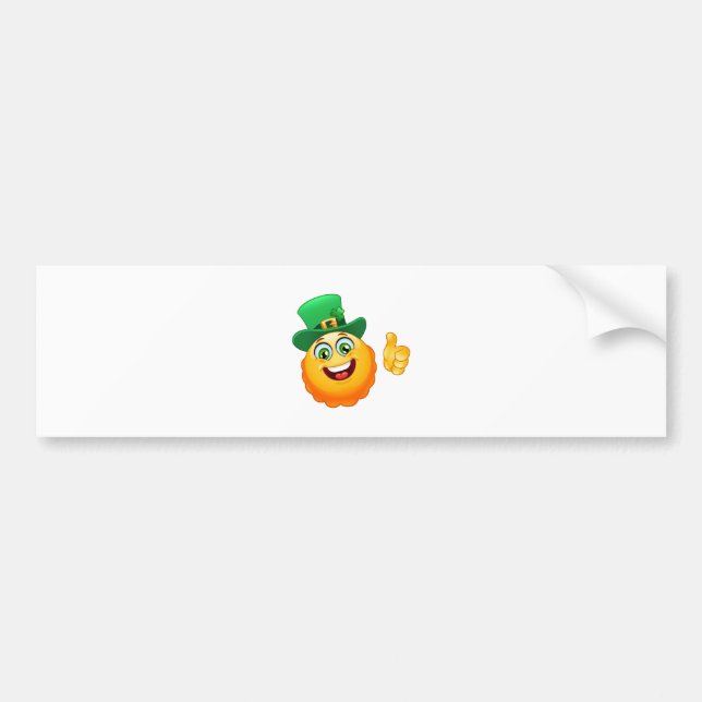 Adesivo Para Carro leprechaun emoji (Frente)