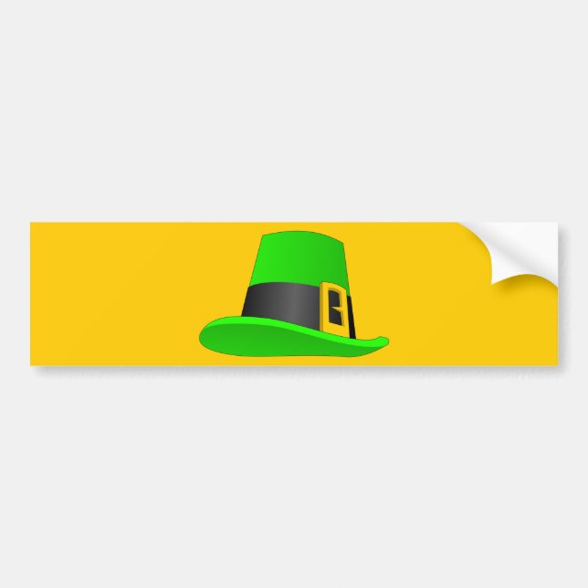 Adesivo Para Carro Leprechaun Hat Com Buckle (Frente)