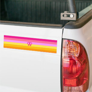Adesivo Para Carro Lésbica Dawn Pride WLW