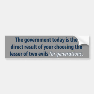 Adesivo Para Carro Lesser of Two Evils