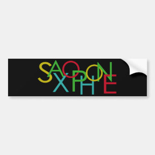 Adesivo Para Carro Letras do SAXOFONE