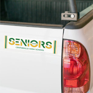 Adesivo Para Carro Letras em fatias de Mais velho de duas cores verde