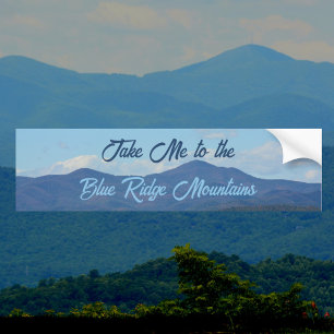 Adesivo Para Carro Leve-me para as Montanhas Blue Ridge Fotográficas