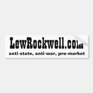 Adesivo Para Carro LewRockwell.com, anti-Estado, anti-guerra, pró-me