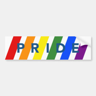 Adesivo Para Carro LGBT - Listras de arco-íris Diagonais