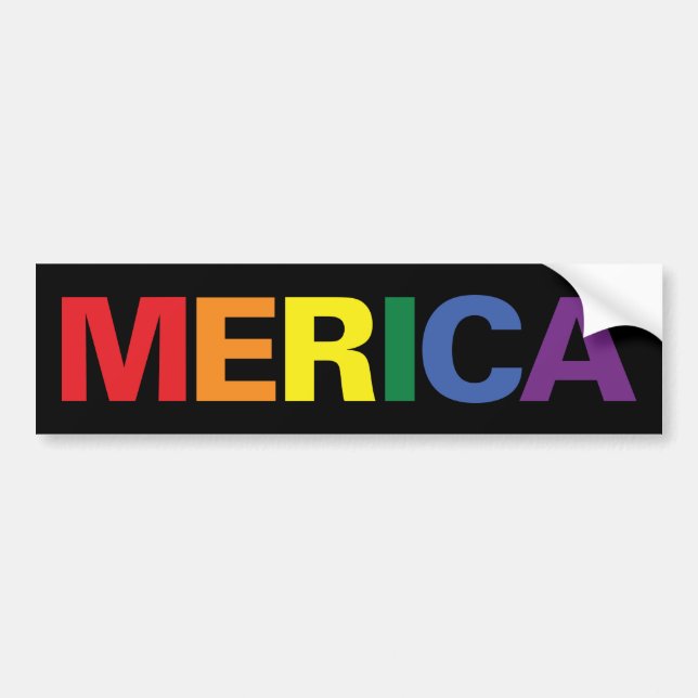 Adesivo Para Carro LGBT Merica (Frente)