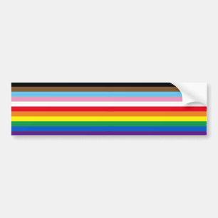 Adesivo Para Carro Lgbtq arco-íris 11 faixas inclusive orgulho gay