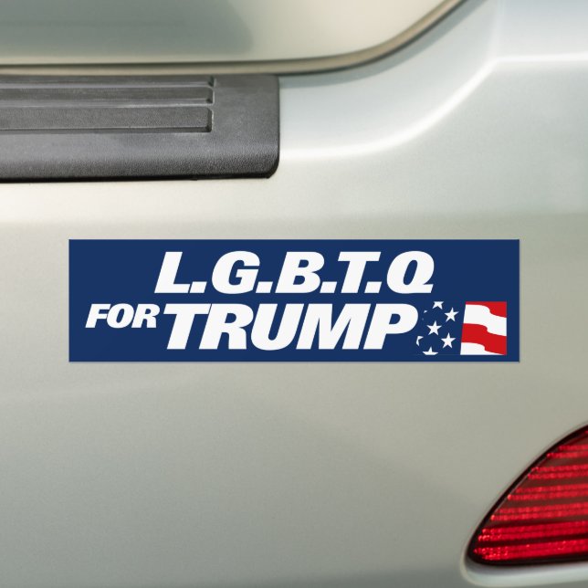 Adesivo Para Carro LGBTQ Para Trump 2024 (No carro)