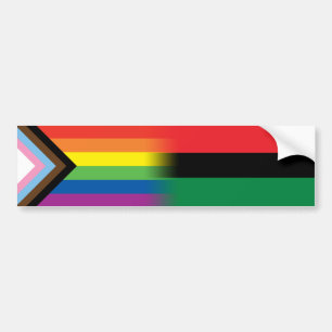 Adesivo Para Carro LGBTQ Sinalizador de Orgulho de Progresso Inclusiv