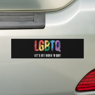 Adesivo Para Carro LGBTQ Vamos Levar Biden Para Deixar Orgulho Gay Qu