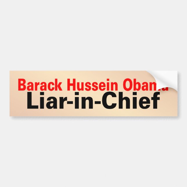 Adesivo Para Carro LiarInChief (Frente)