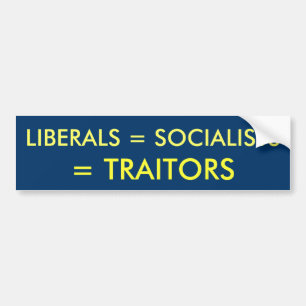 ADESIVO PARA CARRO LIBERAIS = SOCIALISTAS, = TRAIDORES