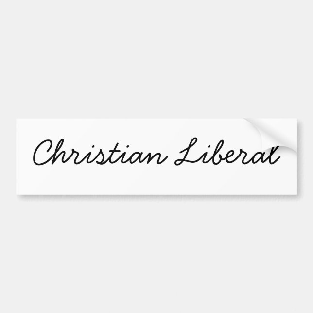 Adesivo Para Carro Liberal cristão (Frente)