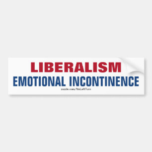Adesivo Para Carro Liberalismo é Incontinência Emocional